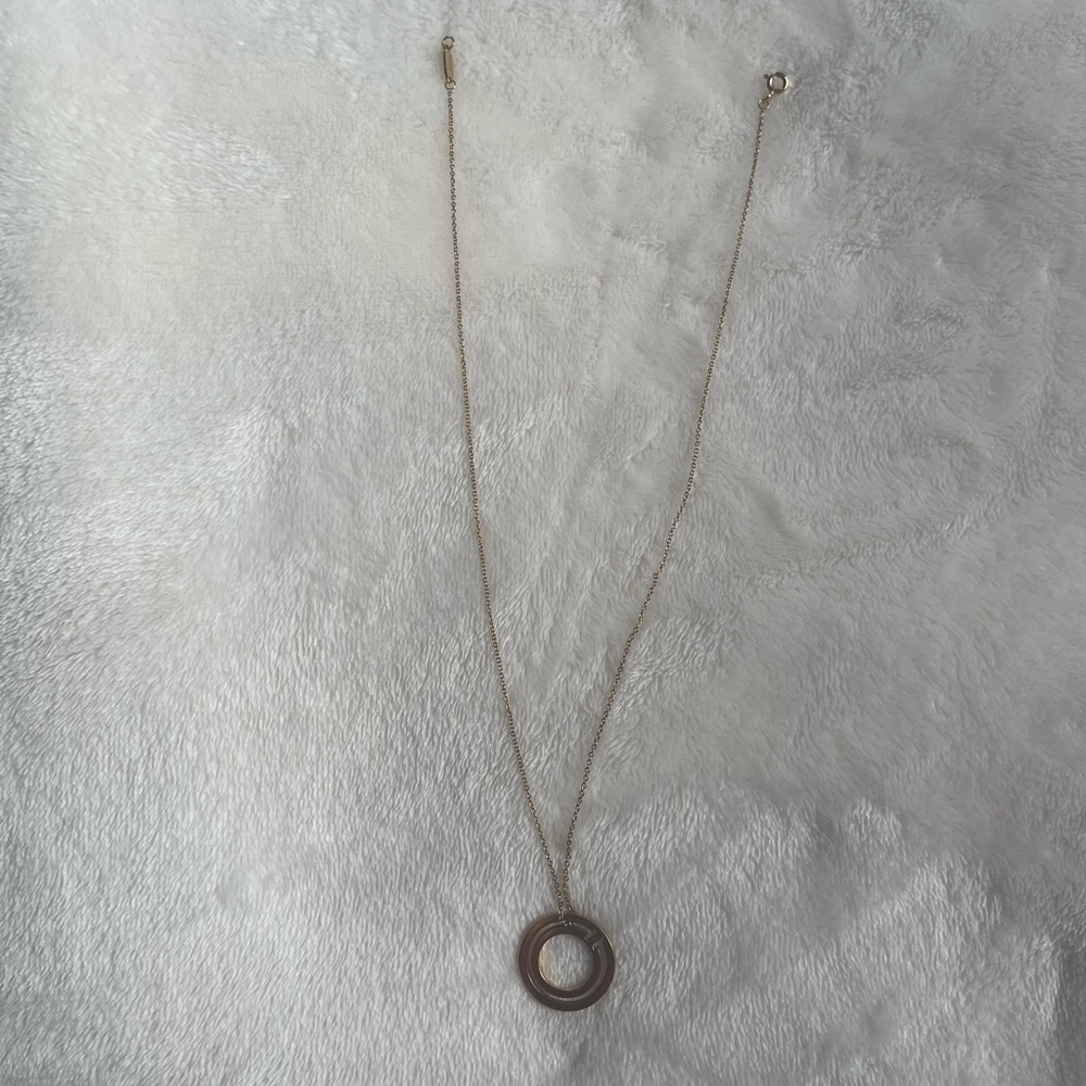 Tiffany Circle Pendant Necklace